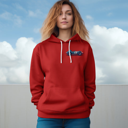 Lässiger Unisex Hoodie im Retro Racing Style