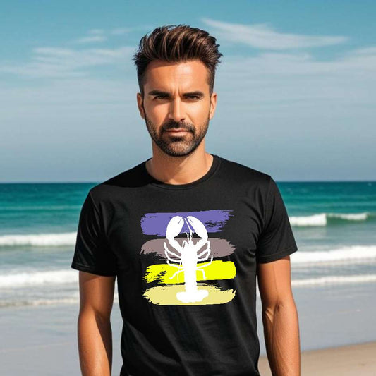 Maritimes Herren Hummer T-Shirt, Heavy Cotton Shirt
