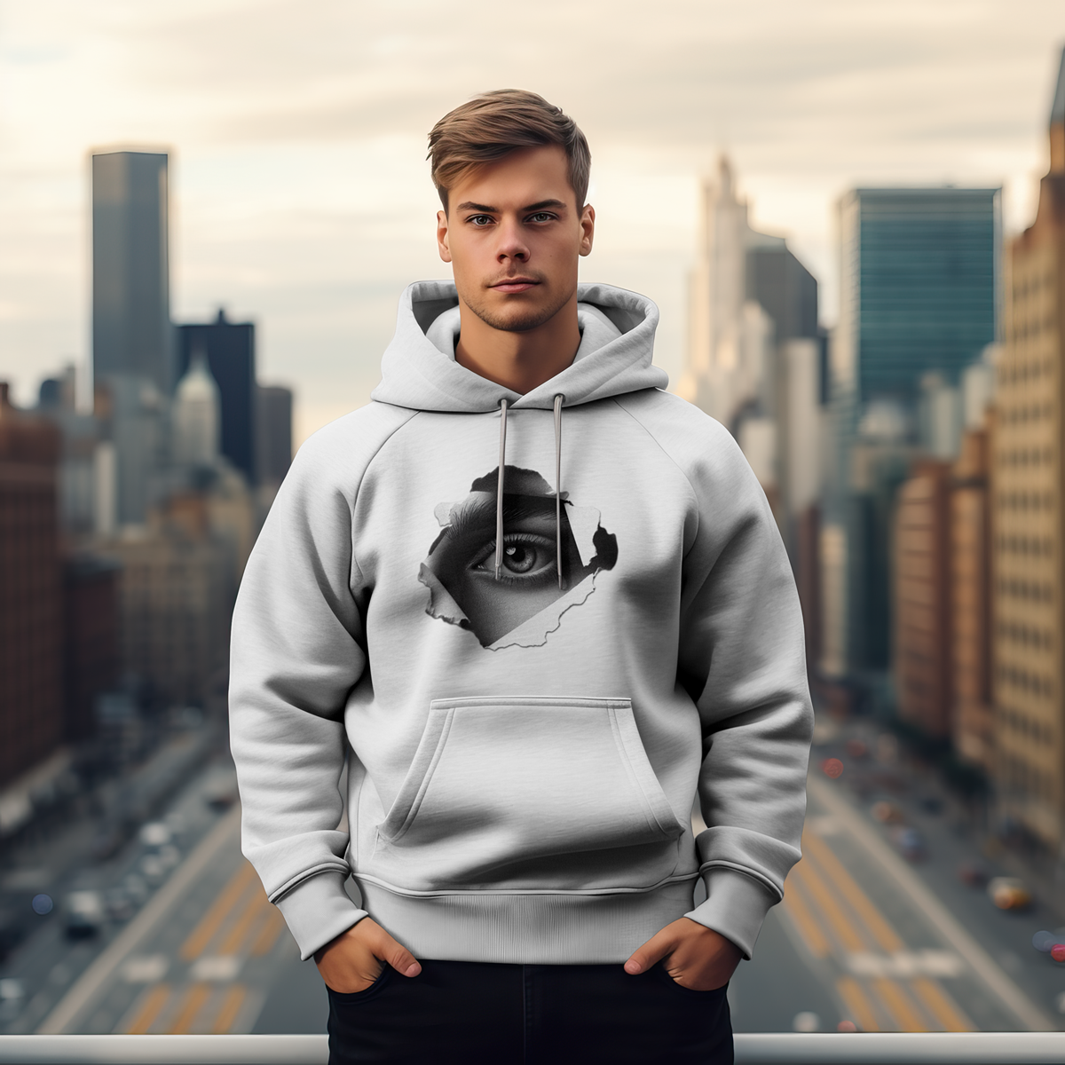 Das Auge Kapuzenpullover | Mystischer Unisex Grafik Hoodie