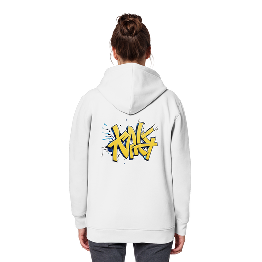 Unisex Hoodie - Graffiti & Logo | Kapuzenpullover aus Baumwoll-Mix mit Backprint