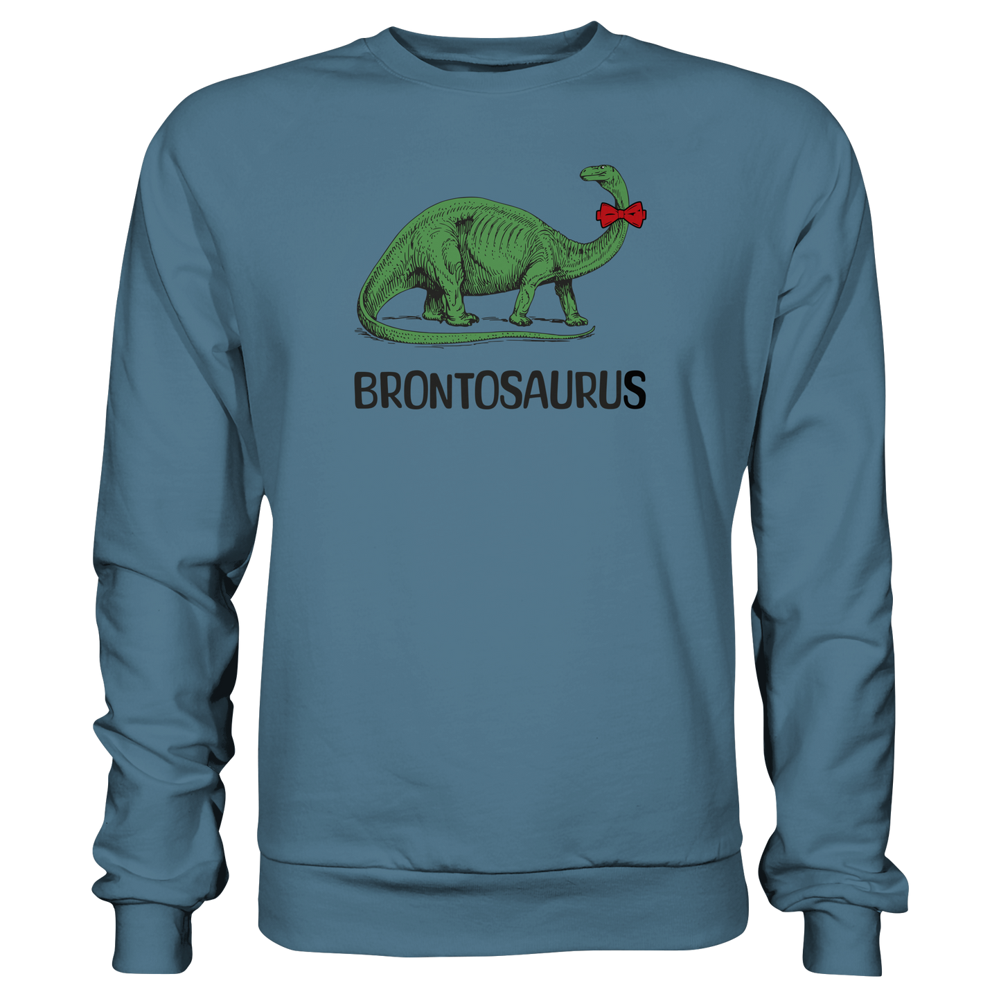 Unisex Basic Sweatshirt mit Brontosaurus Print