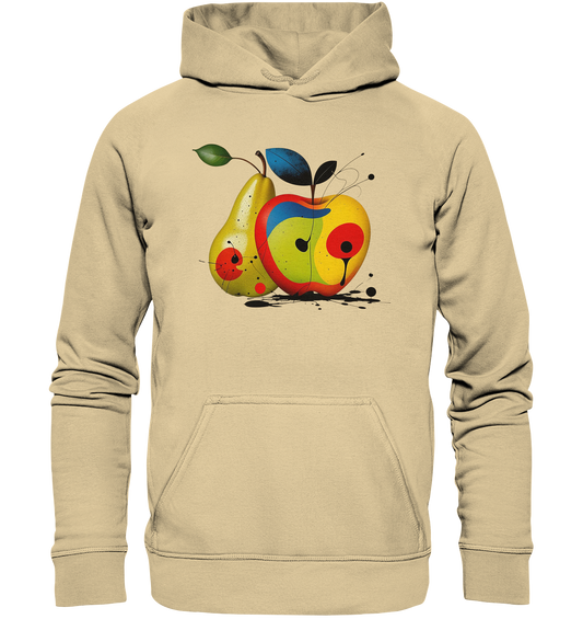 Basic Unisex Hoodie - Apfel & Birne Motiv