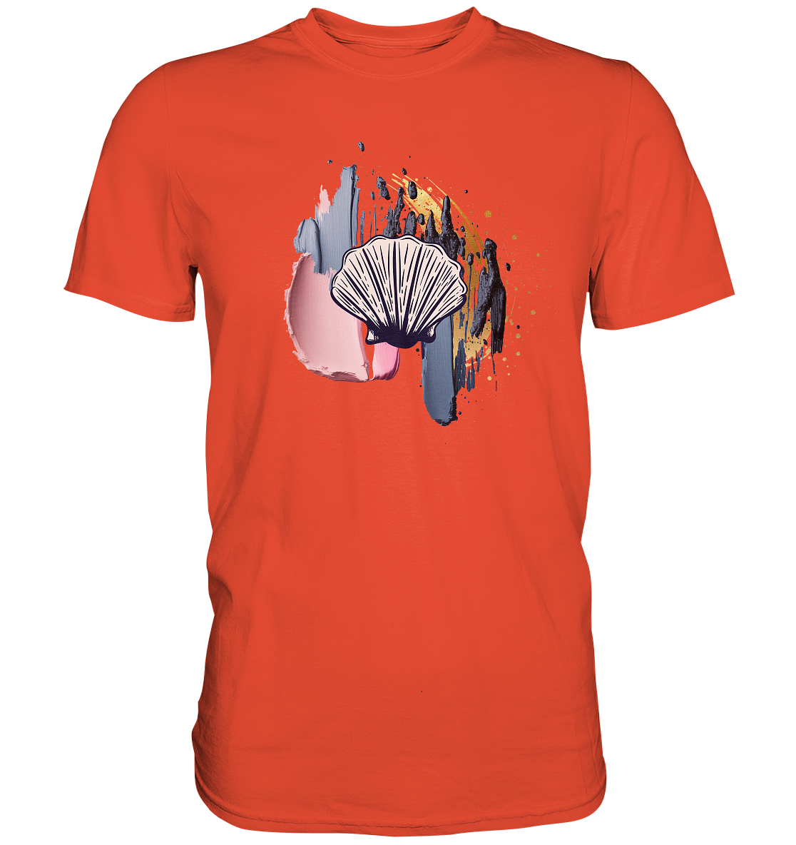 Damen T-Shirt Premium mit Muschel Motiv