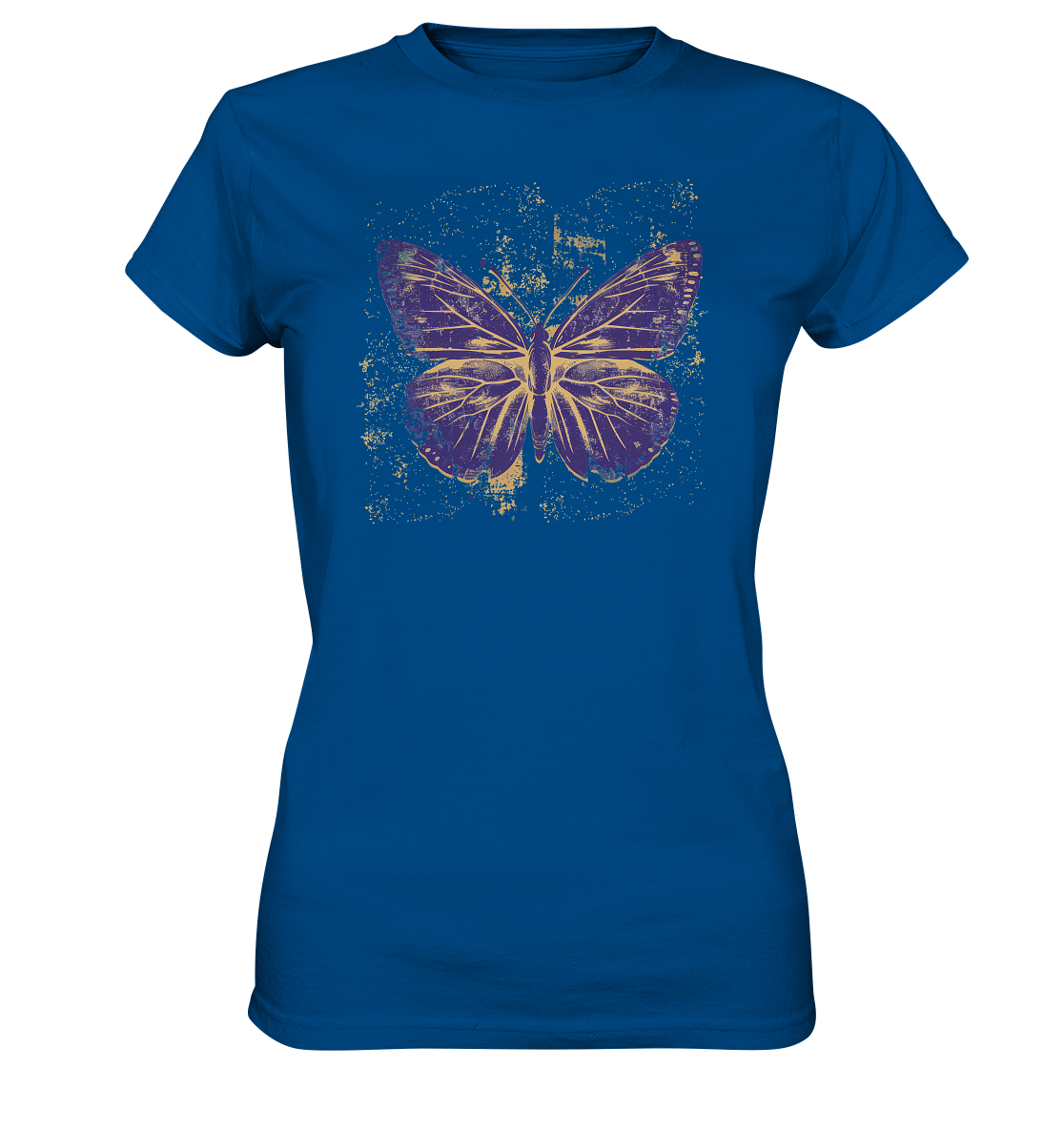 Damen T-Shirt mit Schmetterling Print