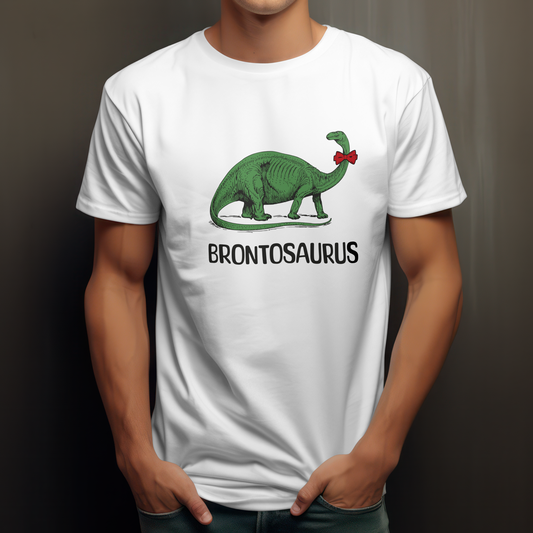 Dinosaurier T-Shirt Premium Unisex in weiss