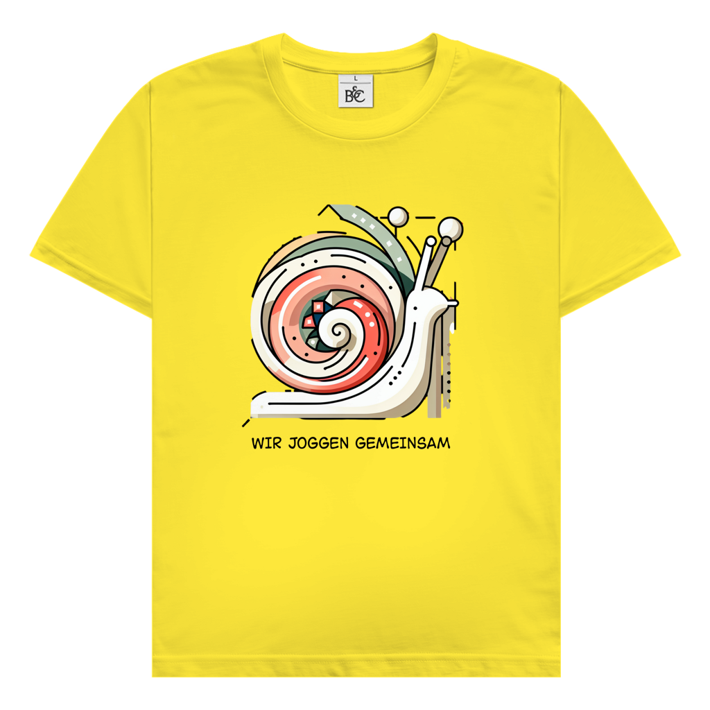 Herren T-Shirt mit "Jogging Schnecke" & Spruch