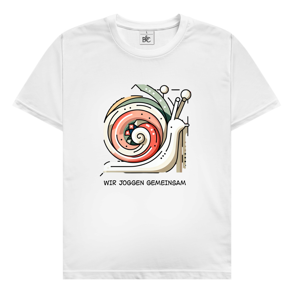 Lauf Shirt mit Jogging Schnecke & Spruch | Lustiges Herren T-Shirt