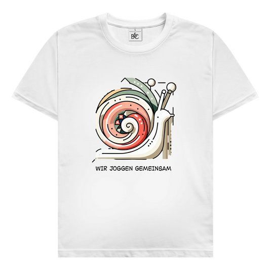 Lauf Shirt mit Jogging Schnecke & Spruch | Lustiges Herren T-Shirt