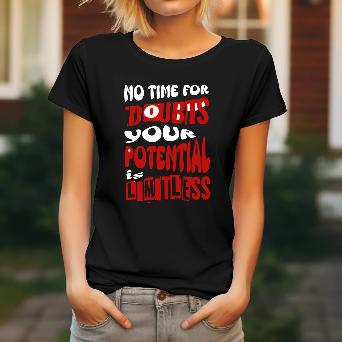 Damen T-Shirt Organic Basic mit Statement-Spruch