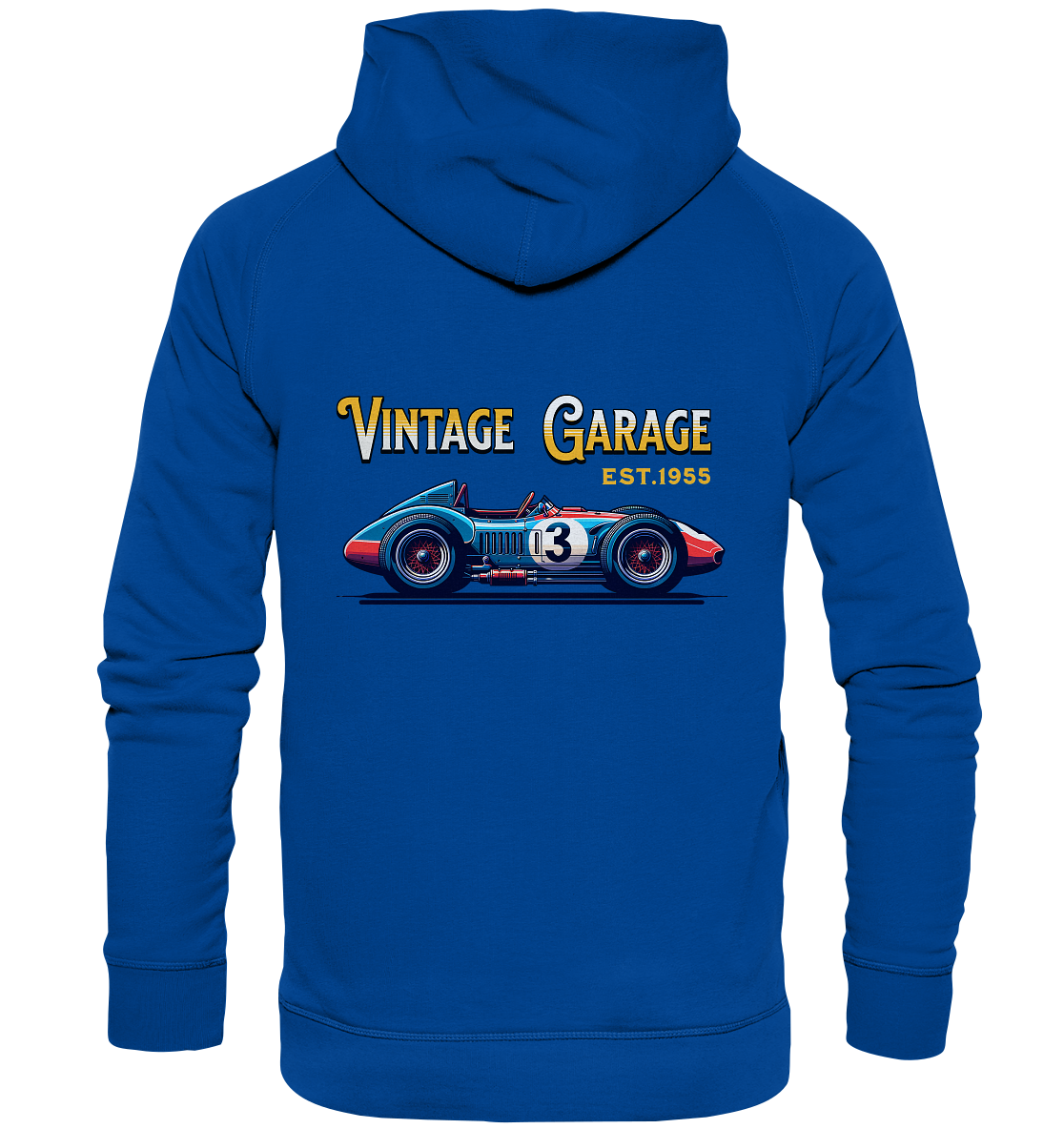 Basic Hoodie - Retro Racing Style für Männer & Frauen