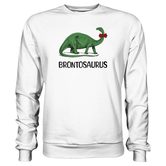 Brontosaurus Sweatshirt | Dinosaurier mit Schleife