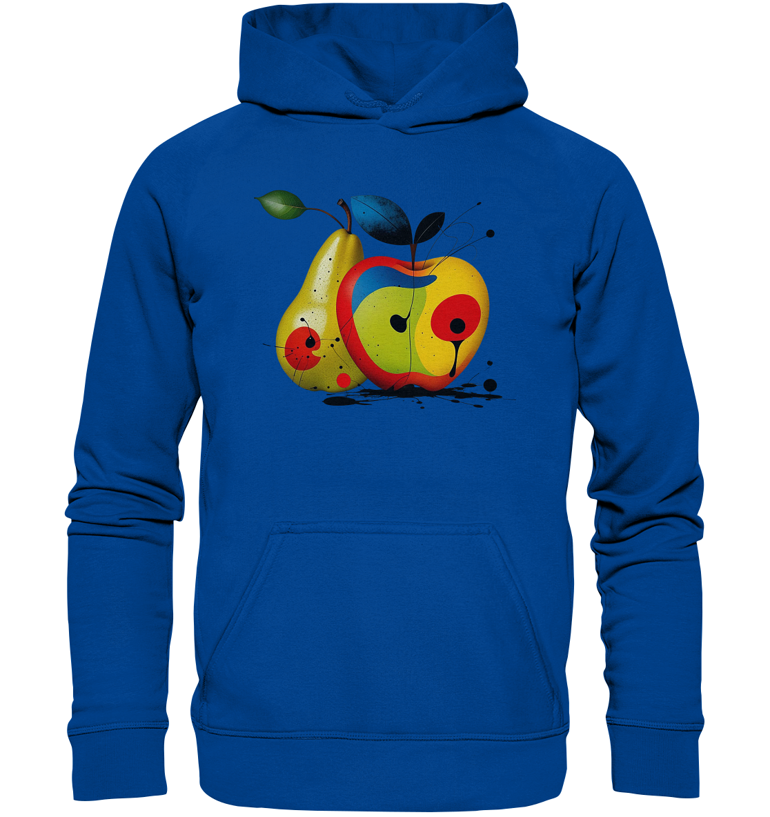 Basic Unisex Hoodie - Apfel & Birne Motiv
