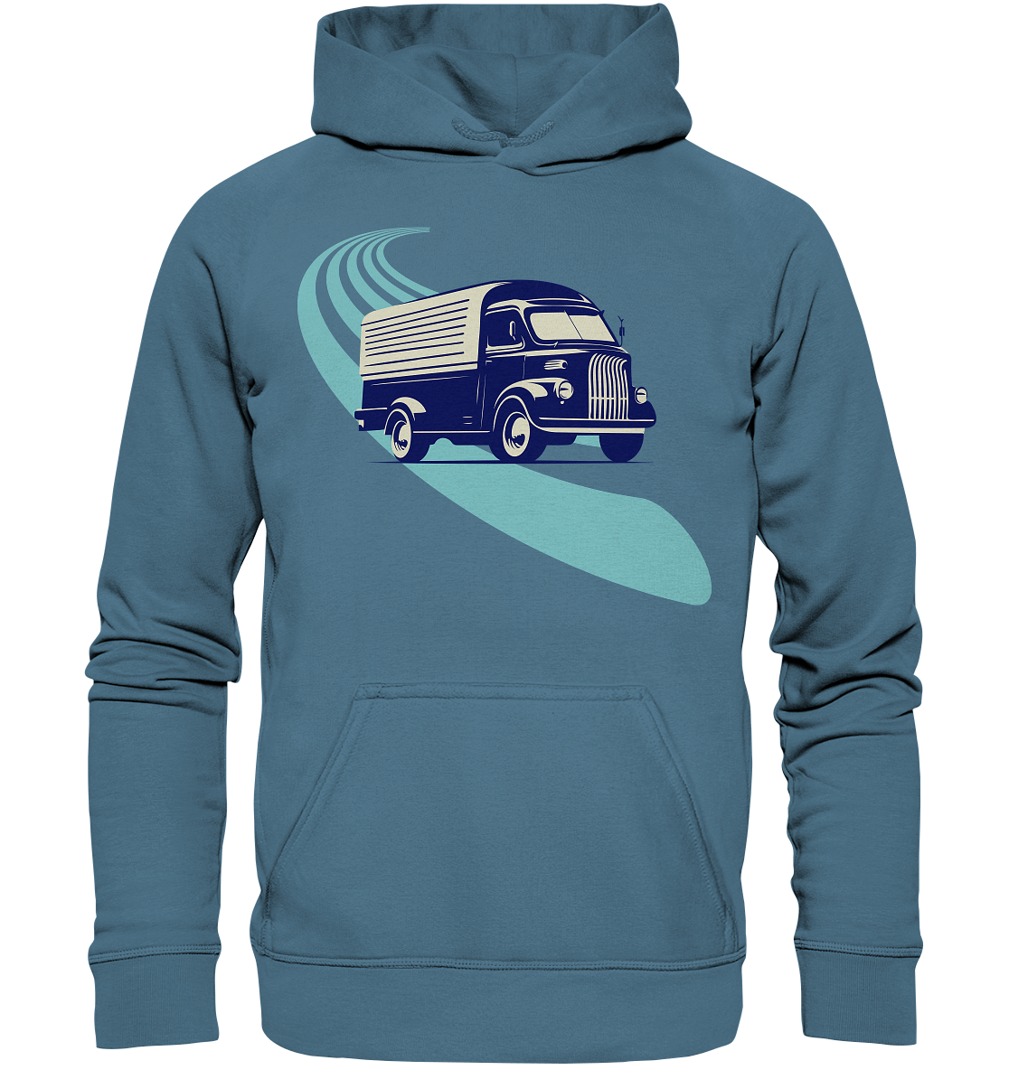 Oldtimer LKW Hoodie | Retro Lastwagen Unisex Basic Kapuzenpullover