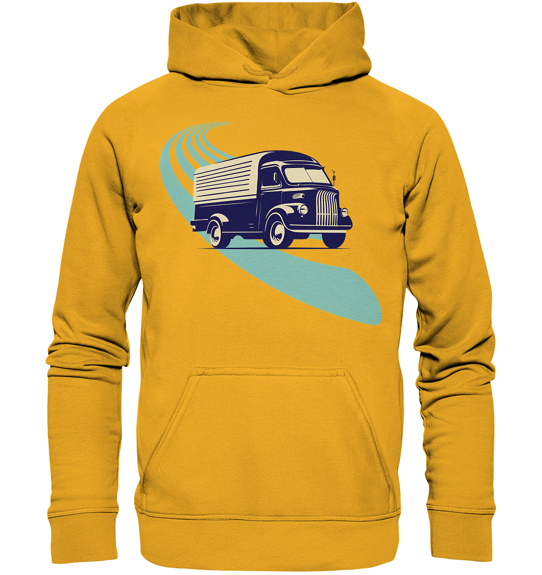 Oldtimer LKW Hoodie | Retro Lastwagen Unisex Basic Kapuzenpullover