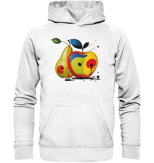 Basic Unisex Hoodie - Apfel & Birne Motiv