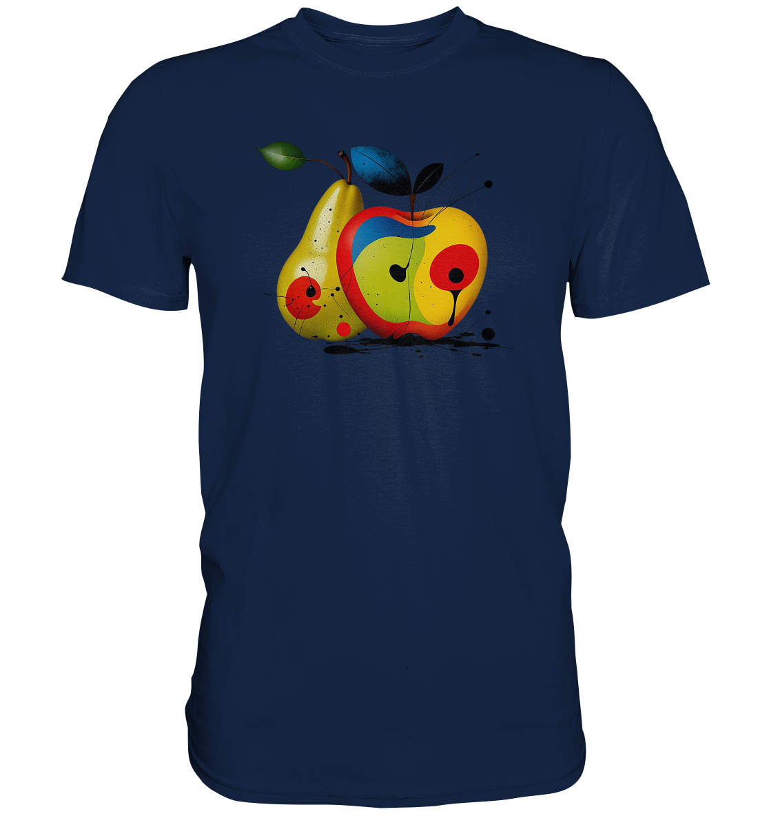 Herren T-Shirt Classic - Apfel und Birne Motiv
