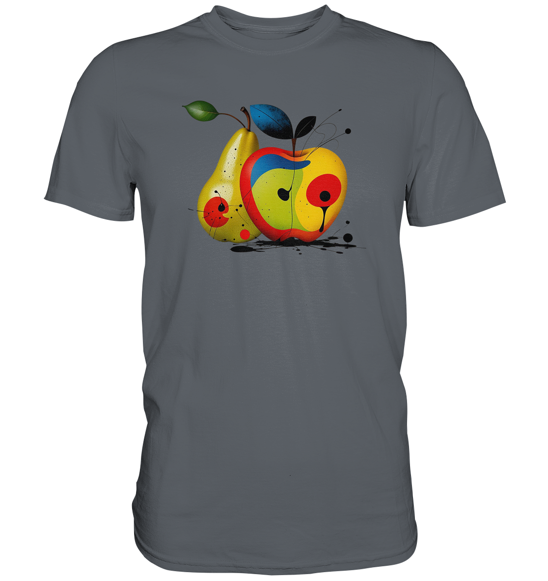 Herren T-Shirt Classic - Apfel und Birne Motiv