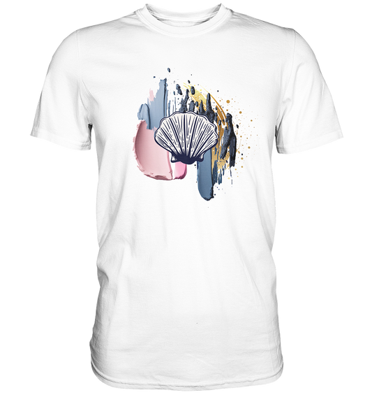 Herren Premium T-Shirt mit Muschel Motiv