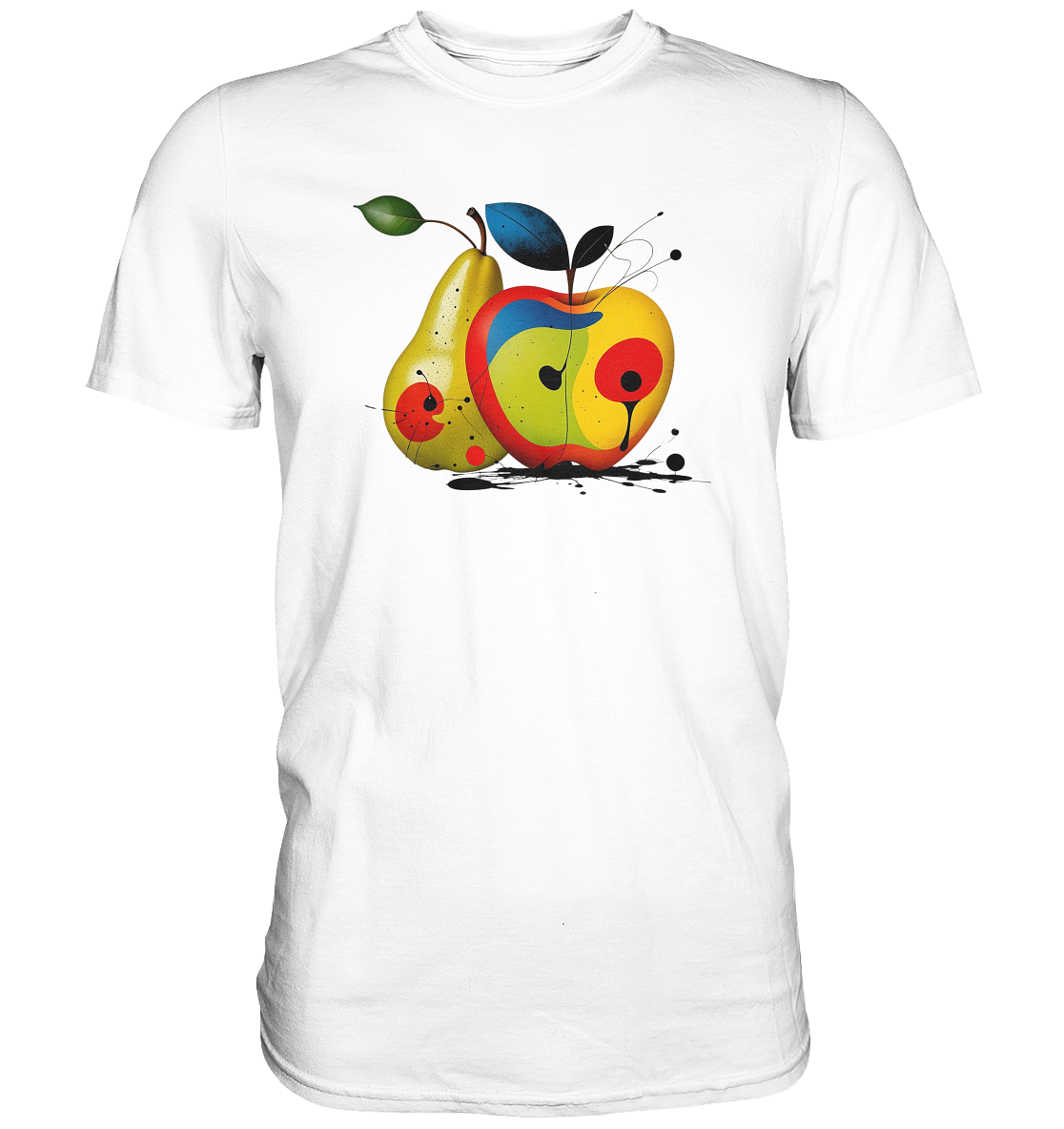 Classic Herren T-Shirt - Apfel und Birne Motiv