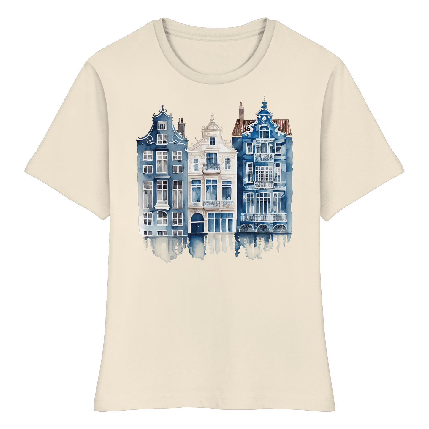 Fitted Damen T-Shirt Organic - Amsterdam Print