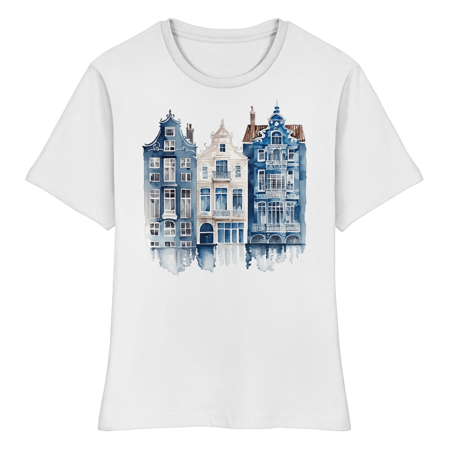 Fitted Damen T-Shirt Organic - Amsterdam Print