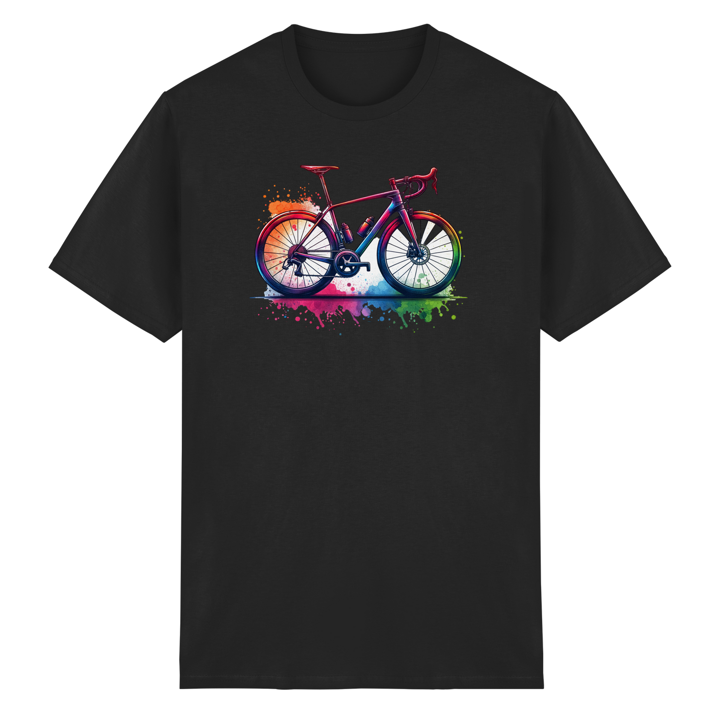 Herren T-Shirt Heavy Cotton - Rennrad -Print