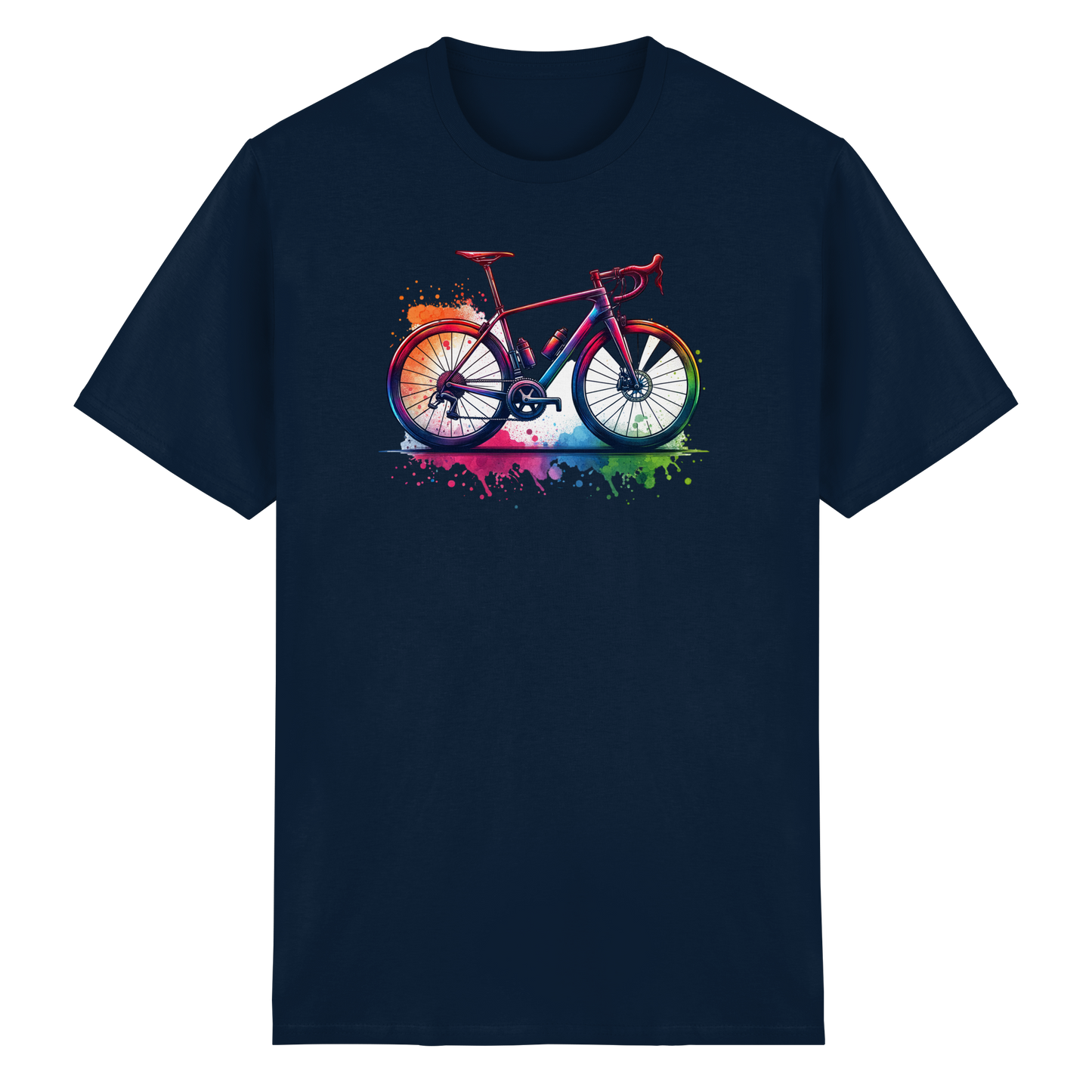 Herren T-Shirt Heavy Cotton - Rennrad -Print