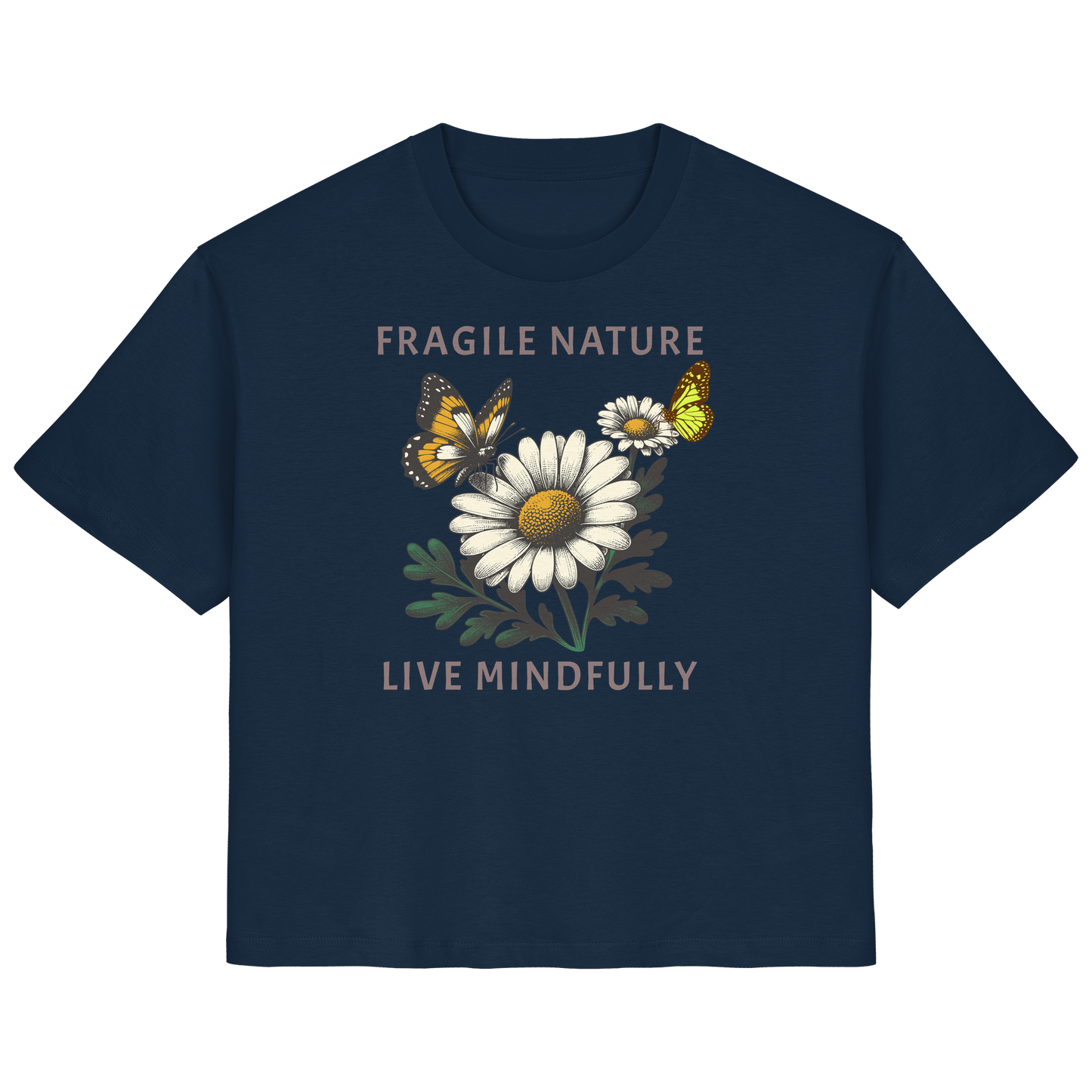 Damen T-Shirt Organic - "Fragile Nature" Print