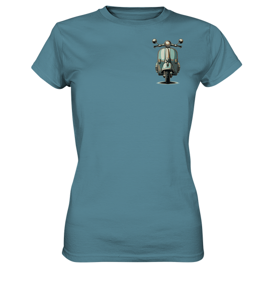 Retro Motorroller T-Shirt | Premium Shirt für Damen