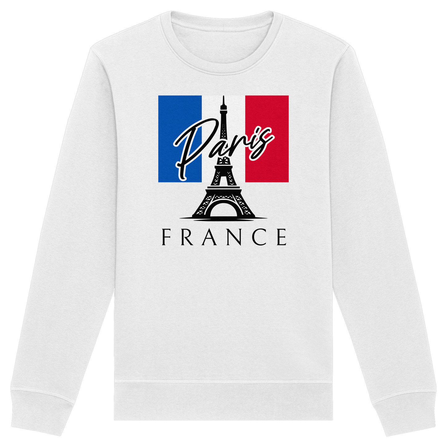 Eiffelturm Paris Unisex Sweatshirt | Basic Rundhals Pullover aus Baumwoll-Mix
