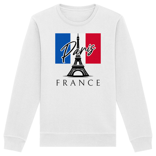 Eiffelturm Paris Unisex Sweatshirt | Basic Rundhals Pullover aus Baumwoll-Mix
