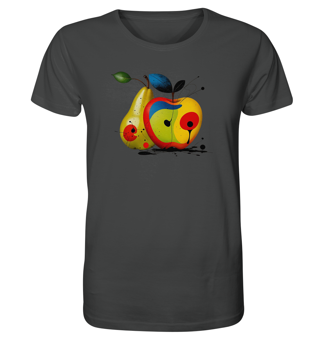 Damen T-Shirt in Bio-Qualität - Apfel & Birne Print