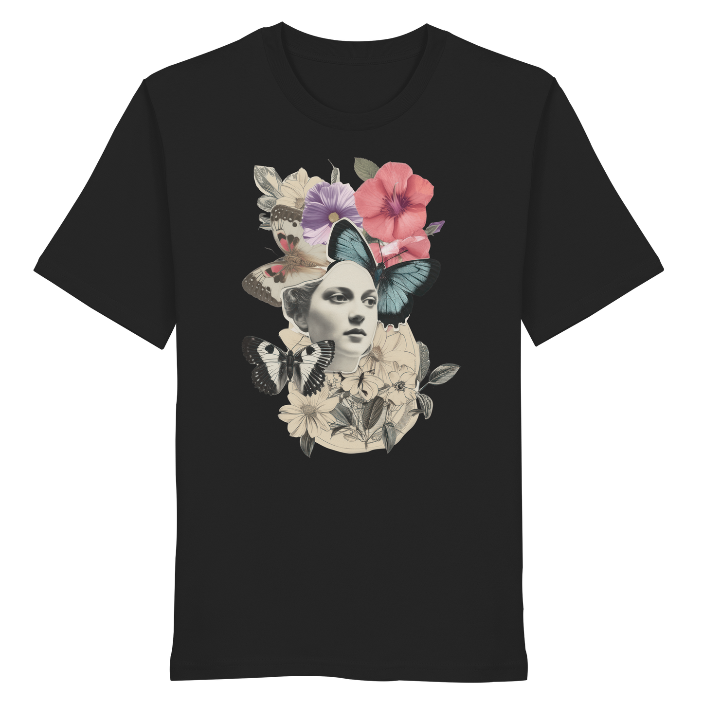 Damen T-Shirt Organic - "Vintage Flower" Print
