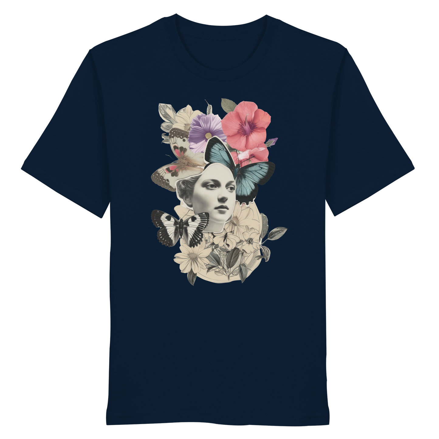 Damen T-Shirt Organic - "Vintage Flower" Print