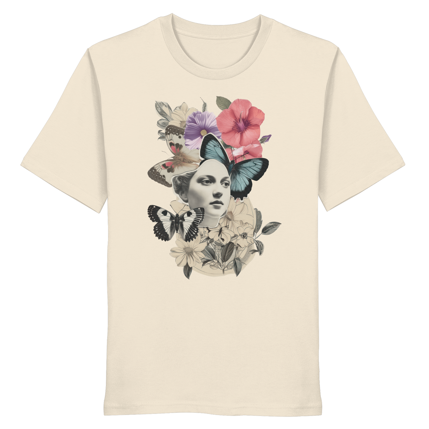 Damen T-Shirt Organic - "Vintage Flower" Print