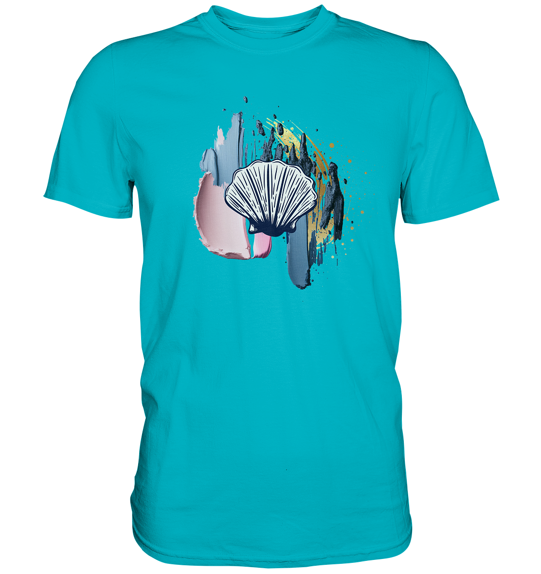 Damen T-Shirt Premium mit Muschel Motiv