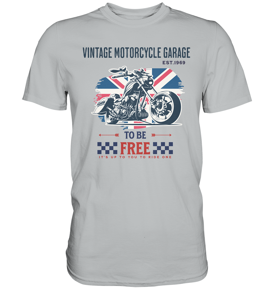 Herren Premium T-Shirt  mit Vintage Motocycle Garage Print