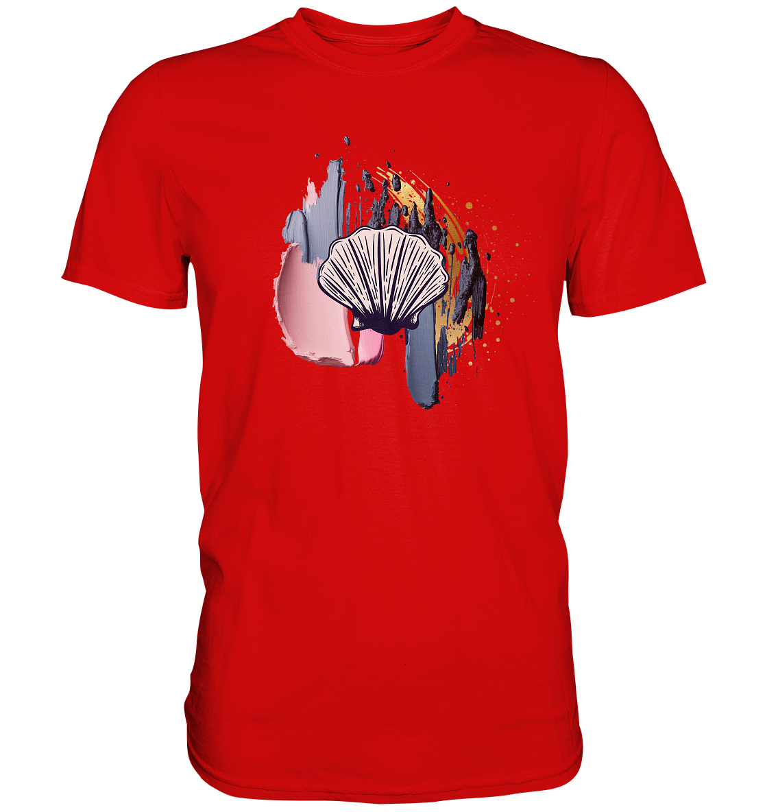 Damen T-Shirt Premium mit Muschel Motiv