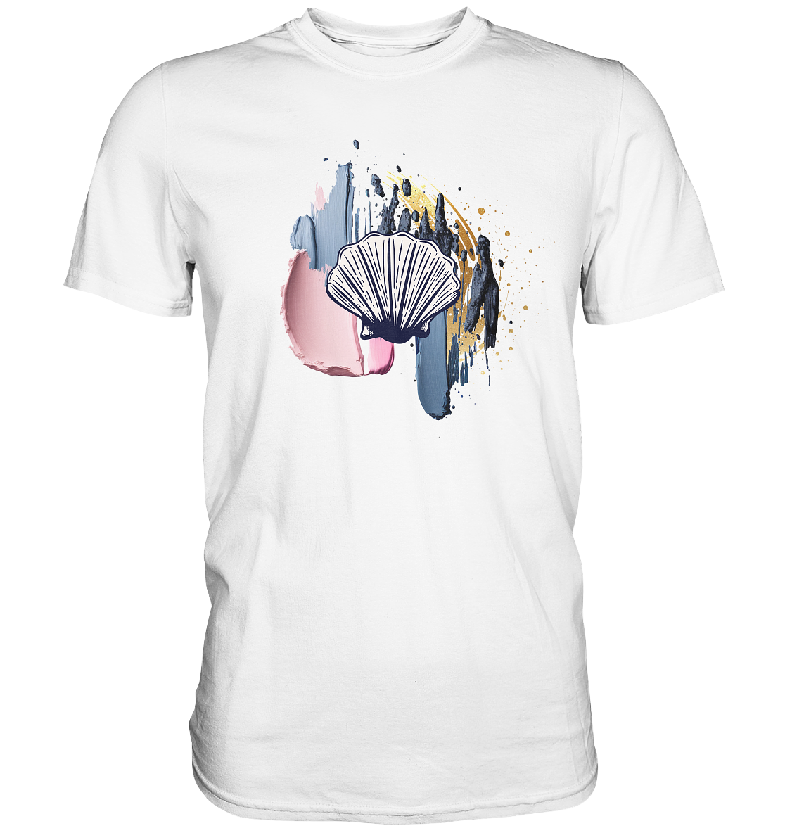 Damen Premium T-Shirt Muschel Print | Maritimes Sommer Shirt | Baumwolle