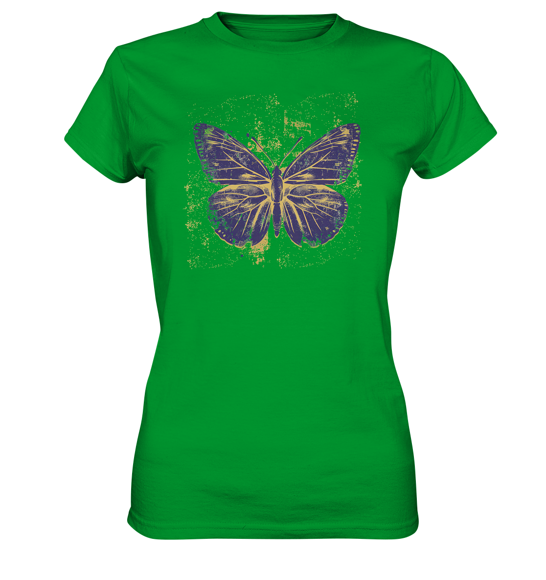 Damen T-Shirt Premium -  Schmetterling Print