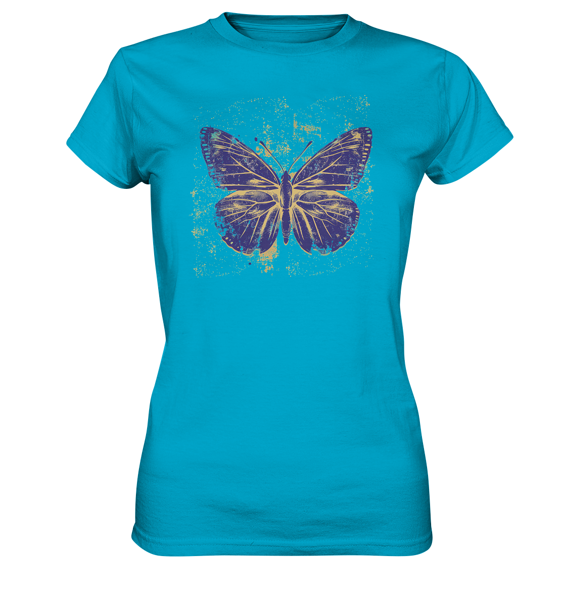 Damen T-Shirt Premium -  Schmetterling Print