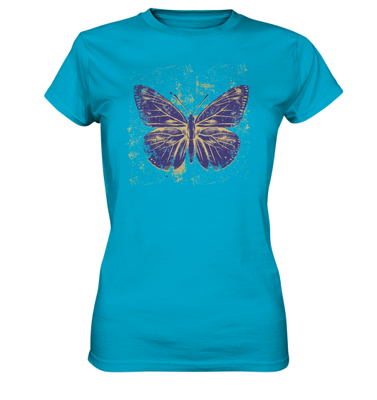 Damen T-Shirt  mit Schmetterling Print