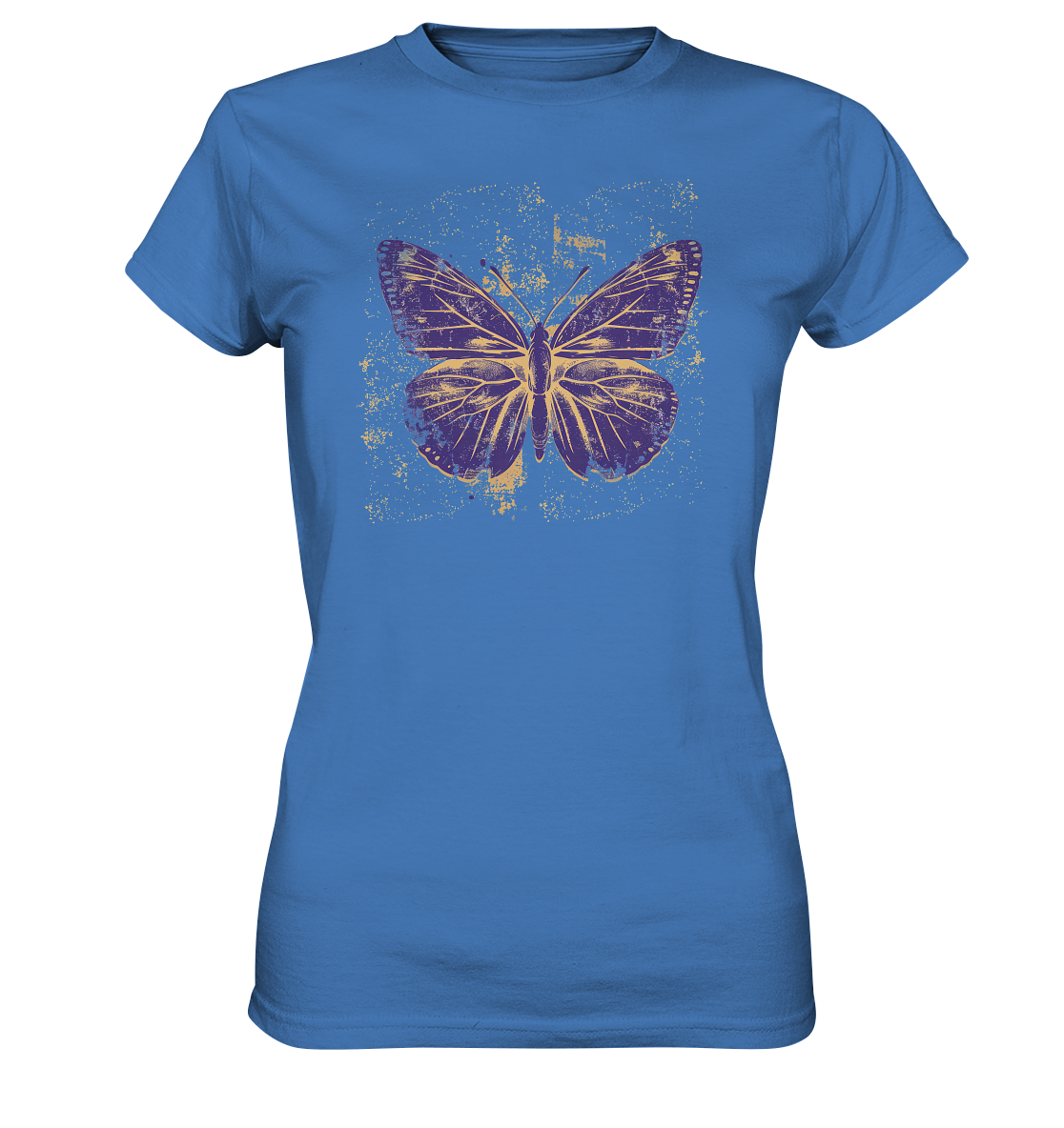 Damen T-Shirt Premium -  Schmetterling Print