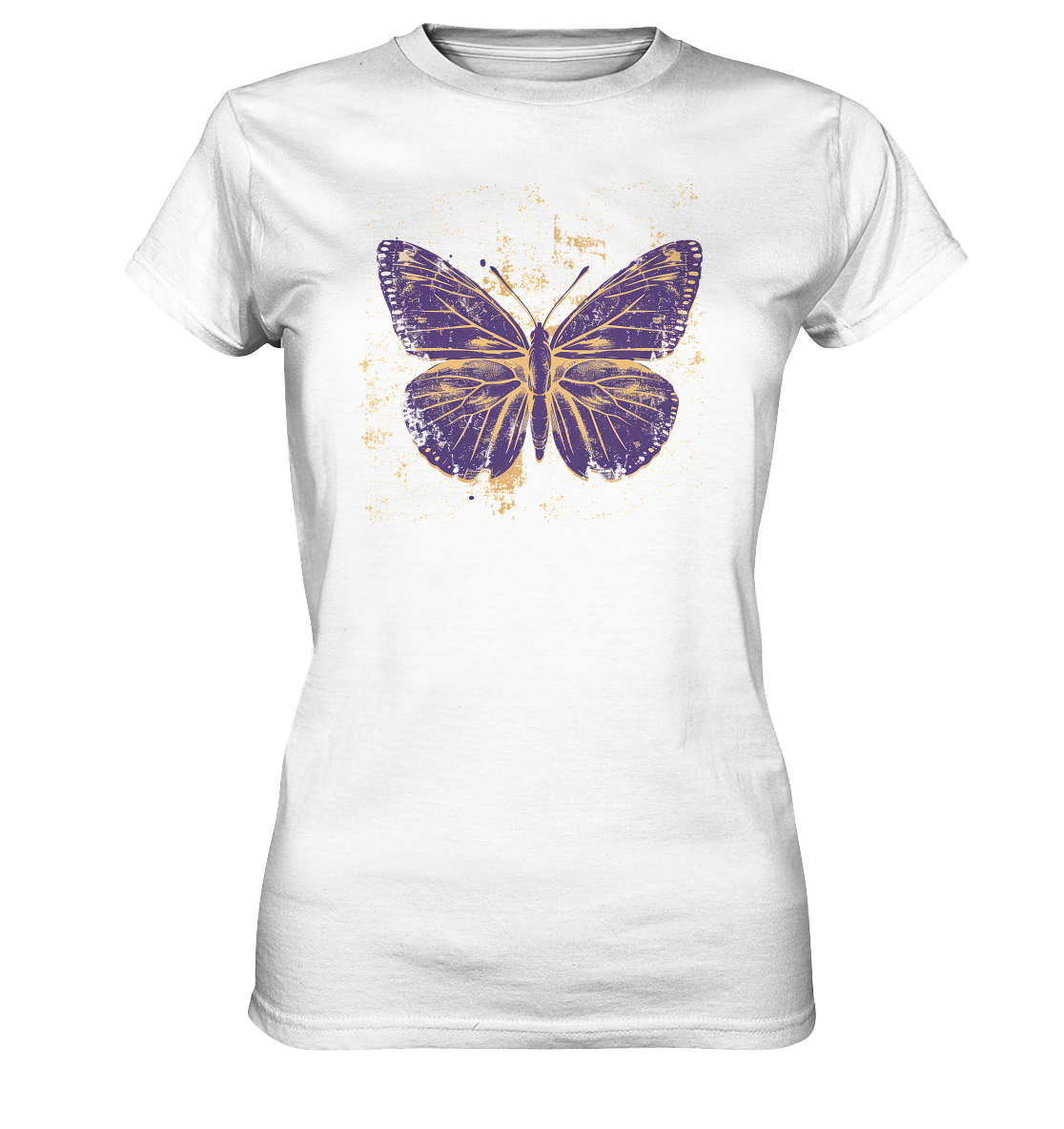 Damen T-Shirt  mit Schmetterling Print