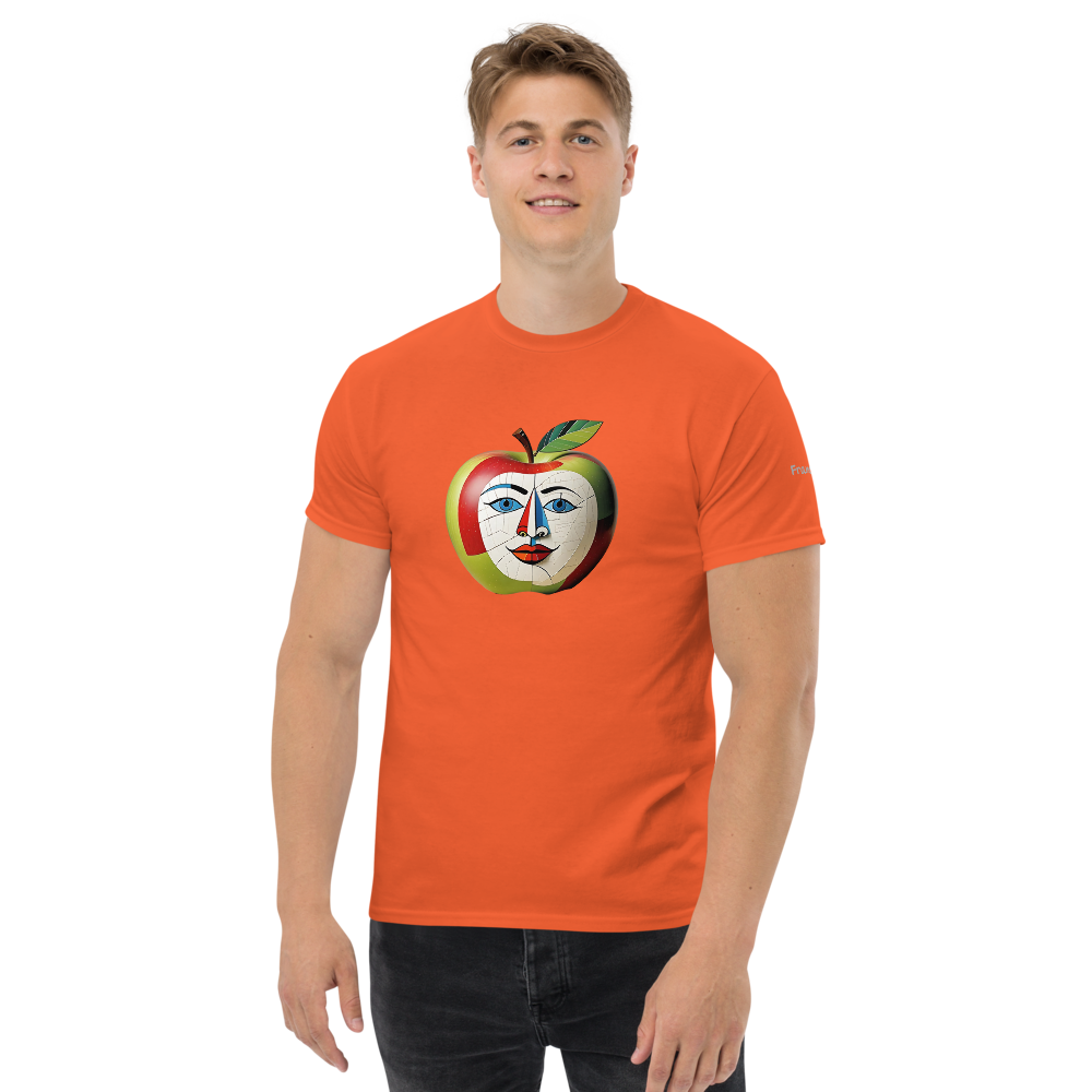 Unisex T-Shirt Classic - "Freundlicher Apfel" Print