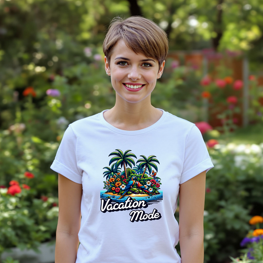 Damen  Premium T-Shirt - "Vacation Mode" Print